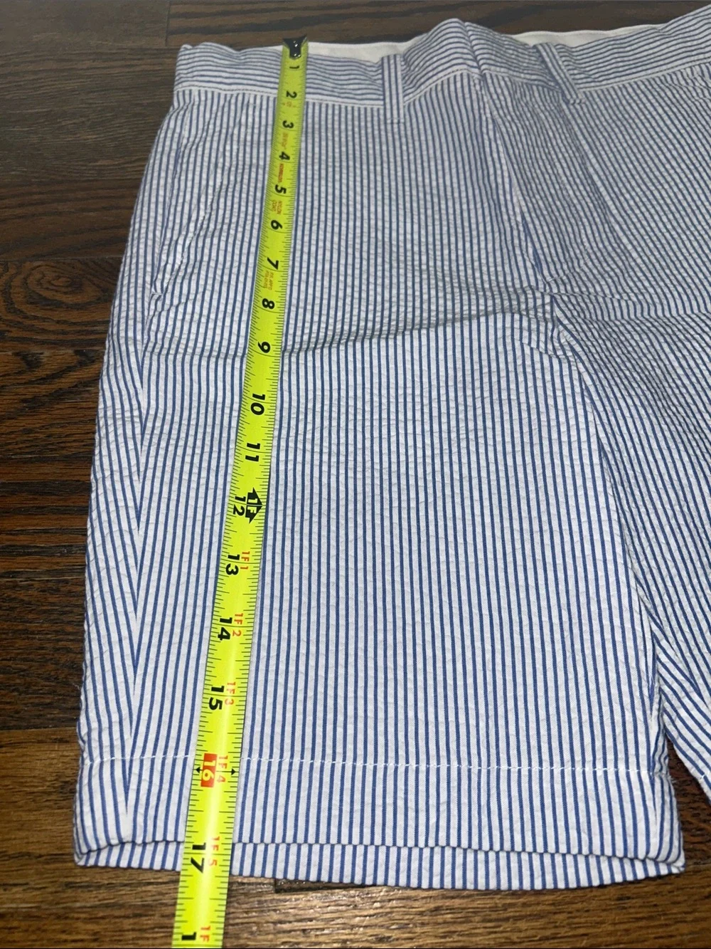Crewcuts Blue and White Seersucker Shorts